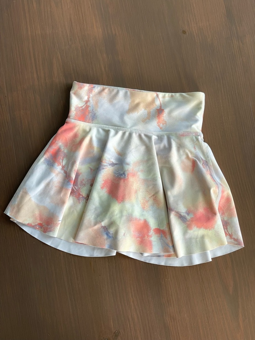 Old Navy Active Powersoft Athletic Skort Tie Dye Multicolor Tennis Size S 6-7